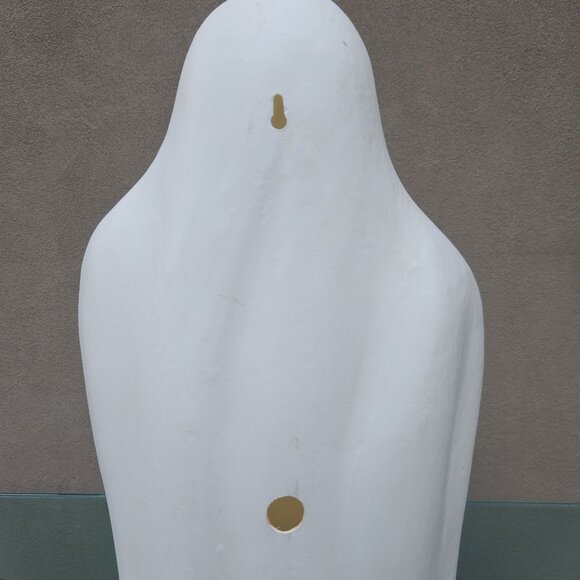 Vintage Blow Mold Ghost with Pumpkin Halloween Display 33" Home Decor 1970'S - Picture 10 of 11